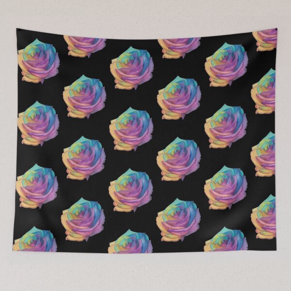 Item preview, Rainbow Rose Drawing designed and sold by m-sketchbook.