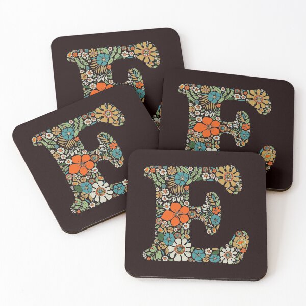 Item preview, Hippie Floral Letter E designed and sold by zeljkica.