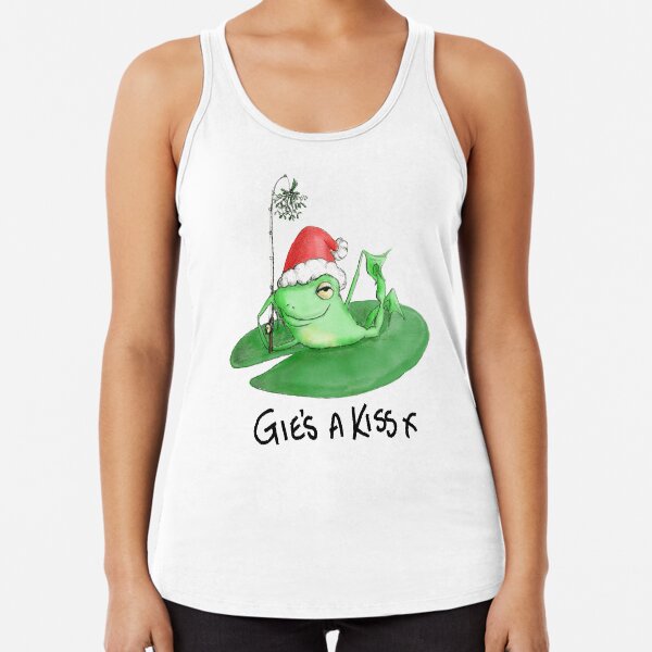 Gie's a Kiss Racerback Tank Top