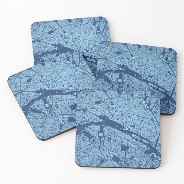 Item preview, Cities: Paris, midnight blue designed and sold by helenmakesmaps.