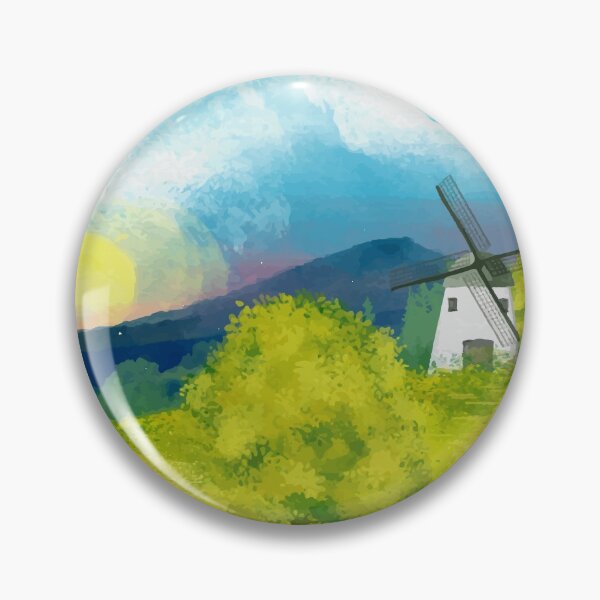 Item preview, Watercolor Farm Landscape 1 designed and sold by parazitgoodz.