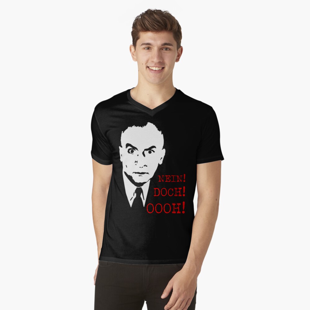 Artikel-Vorschau von T-Shirt mit V-Ausschnitt, designt und verkauft von dynamitfrosch.