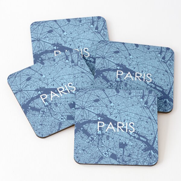 Item preview, Cities: Paris (text), midnight blue designed and sold by helenmakesmaps.