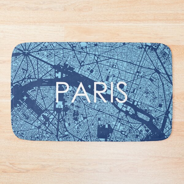 Item preview, Cities: Paris (text), midnight blue designed and sold by helenmakesmaps.