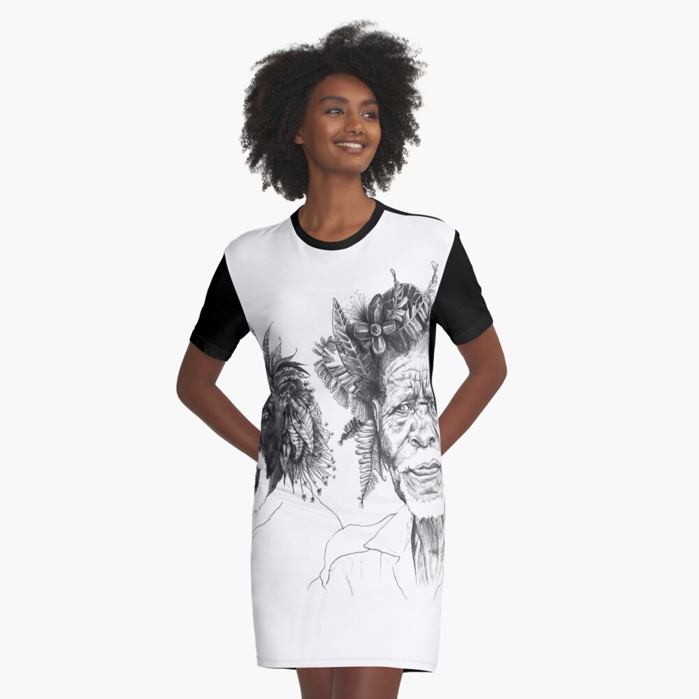 Item preview, Graphic T-Shirt Dress designed and sold by Maboneng.