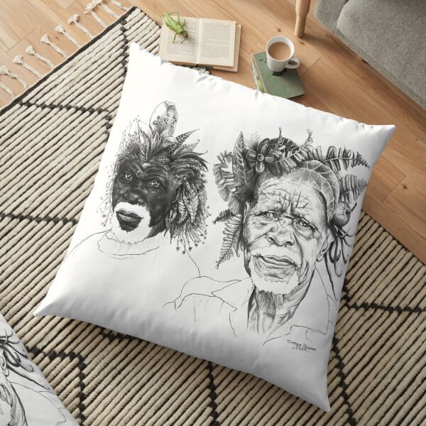 The Great Sunmen - By Siphiwe Ngwenya Floor Pillow