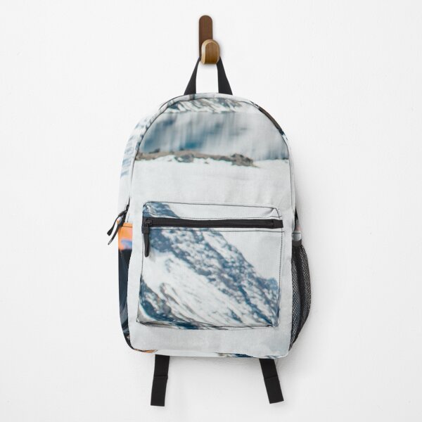 Item preview, Hiking boots in a landscape of snowy mountains designed and sold by Carmen Jost.