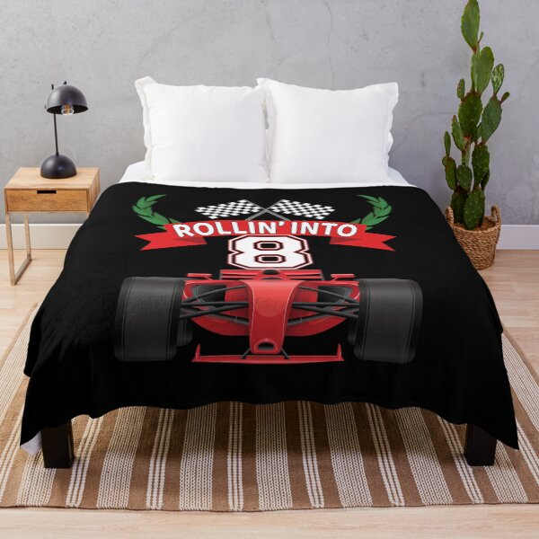 Item preview, Rollin into 8 Years Old Racing Car Boys 8th Birthday Party print designed and sold by Grabitees.