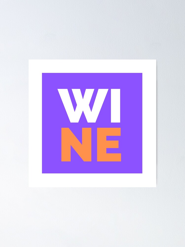 "Wine Box Logo" Poster by Genomie Redbubble