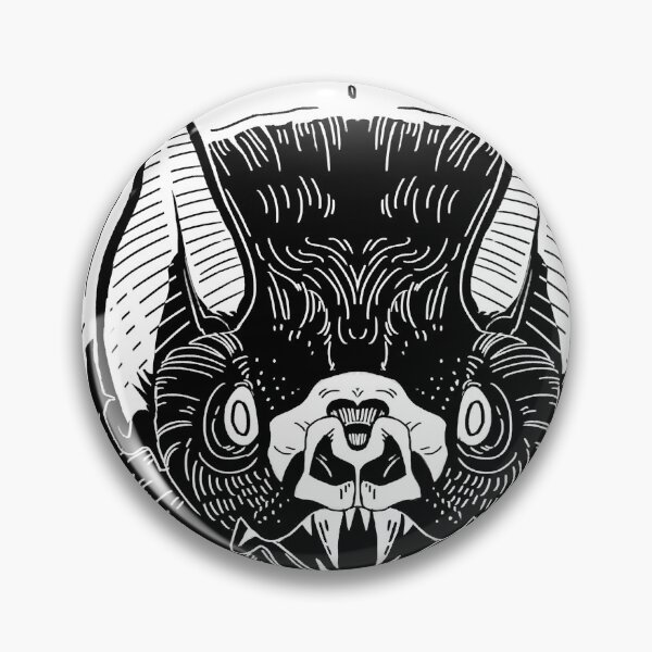 Item preview, Bat Face -White designed and sold by flaroh.