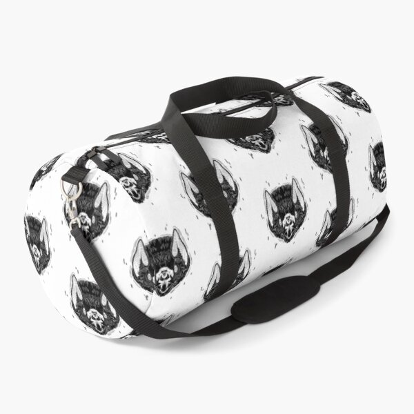 Bat Face -White Duffle Bag