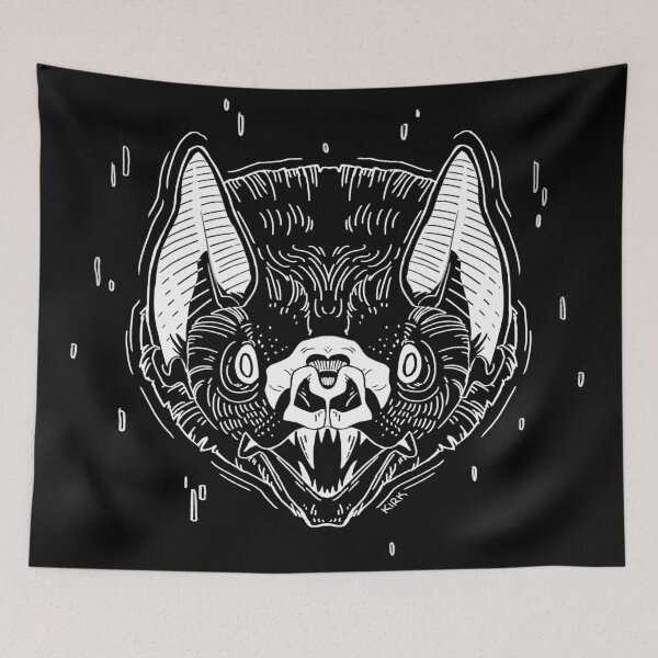Item preview, Bat Face - Black designed and sold by flaroh.