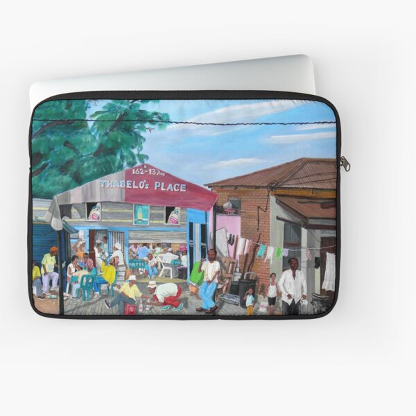 Tommy Machaba - Over at the Shebeen Laptop Sleeve