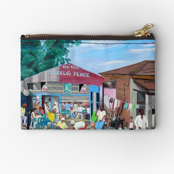 Tommy Machaba - Over at the Shebeen Zipper Pouch