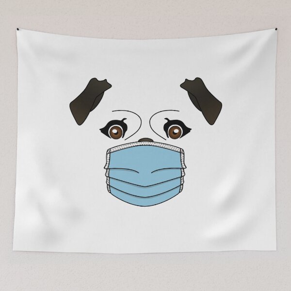 Item preview, Masked Pug designed and sold by FurbuddyWonders.