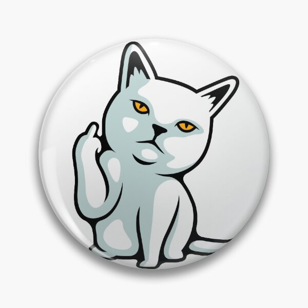 Item preview, FU cat funny rude hand gesture  designed and sold by headpossum.