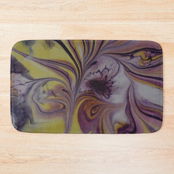 Item preview,  bold lines in different violet and lilac tones play around the sunny yellow in a particularly elegant way. designed and sold by SusannePasset.