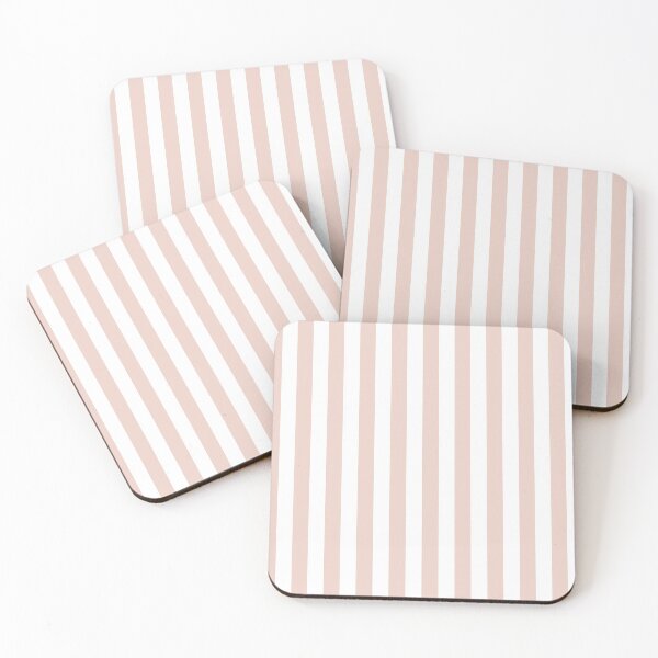 Item preview, Blush Pink Simple Basic Striped Pattern  designed and sold by Pixelsadots.