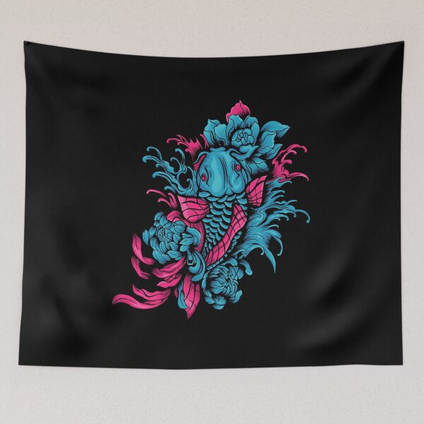 Item preview, Betta Fish Flower Illustration designed and sold by Marciano Graphic.