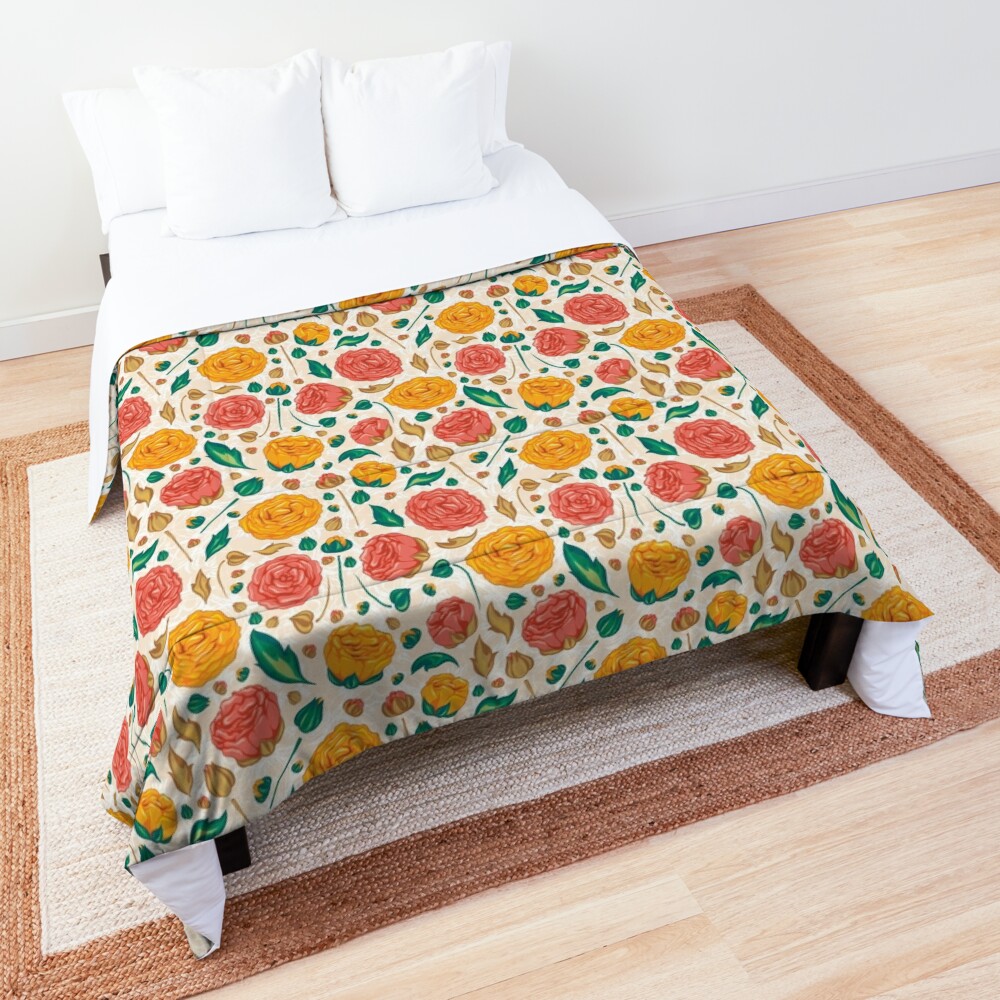 Floral pattern on Comforter