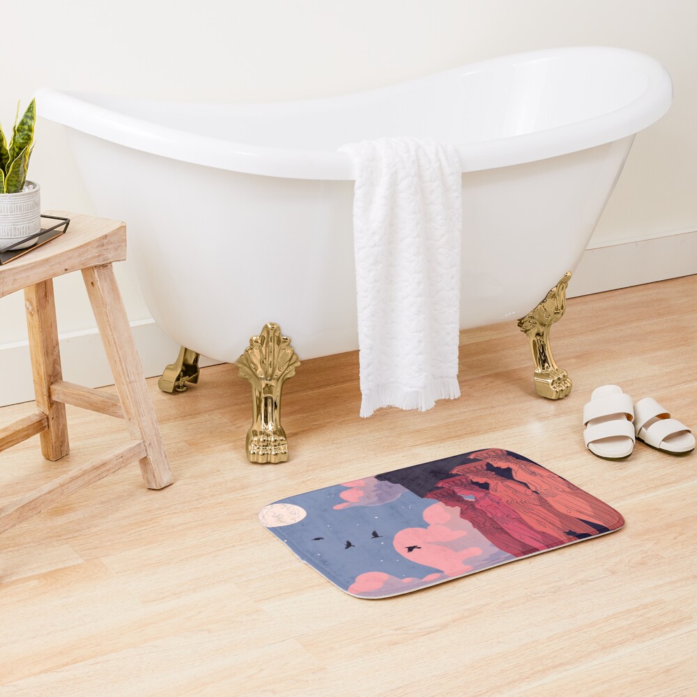 Caryatids at Dusk Bath Mat