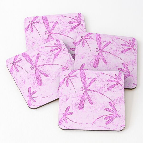 Item preview, Pretty in Pink Dragonflies designed and sold by lyndseyart.
