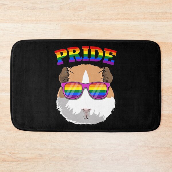 Item preview, Gay Pride Guinea Pig with LGBT Rainbow Sunglasses designed and sold by fatamyfan1.