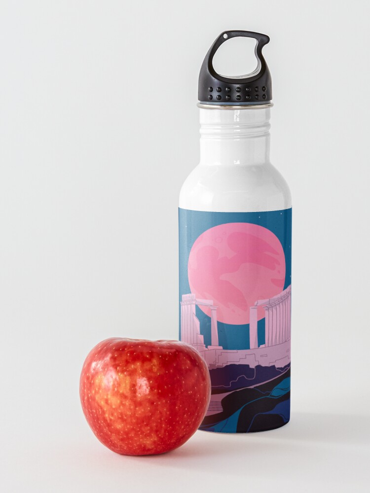 Alternate view of Temple of Poseidon at Sounion Water Bottle