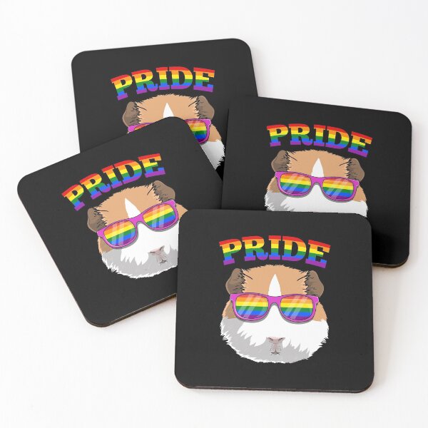 Item preview, Gay Pride Guinea Pig with LGBT Rainbow Sunglasses designed and sold by fatamyfan1.