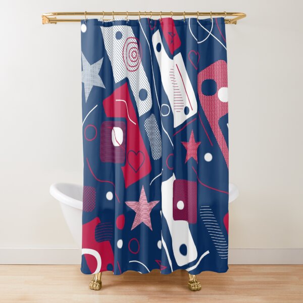 Falling Stars Shower Curtain