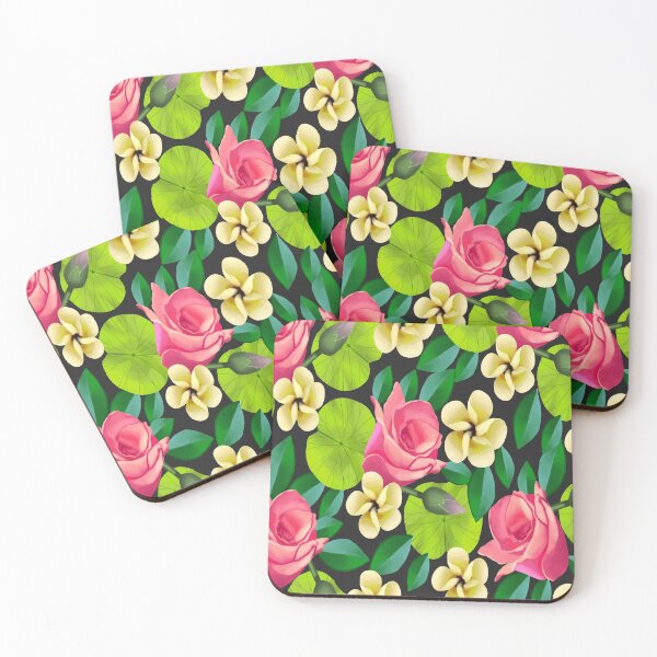 Item preview, Pink Roses And White Flowers designed and sold by noirty.