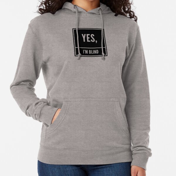 Aperçu de l'œuvre Oui, je suis aveugle créée et vendue par tresbelleshirts.