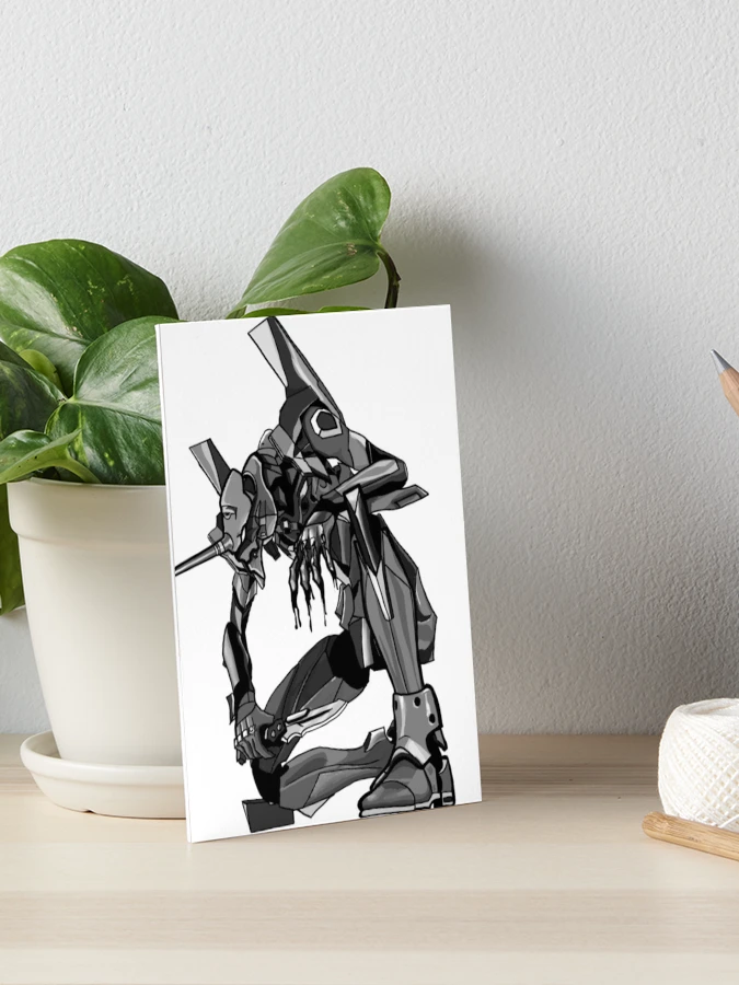 Neon Genesis Evangelion EVA Unit-01 Black And White Halftone Neon Genesis Evangelion EVA Unit-01 Black And White Halftone