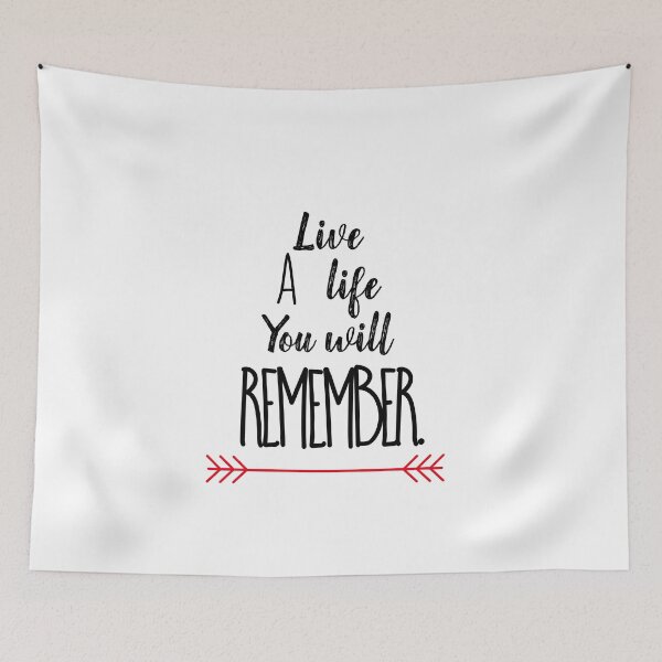 Item preview, live a life you will remember,t-shirt gift, designed and sold by NourElYakine08.