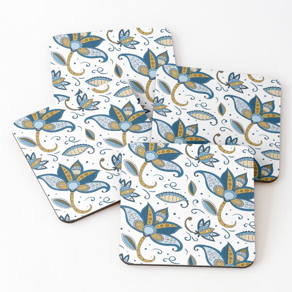 Item preview, Blue Abstract Flower designed and sold by noirty.