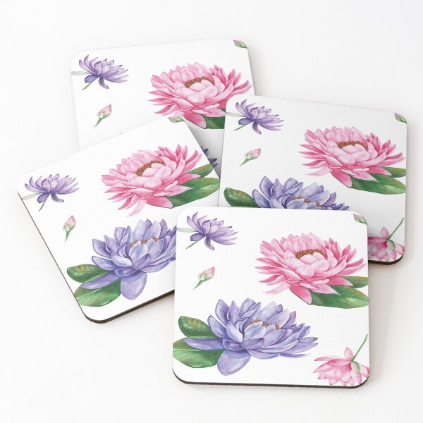 Item preview, Pink And Blue Water Lily designed and sold by noirty.