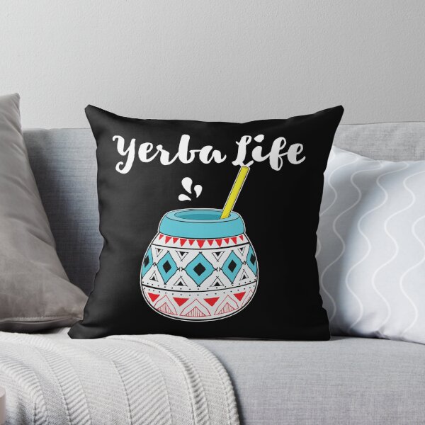 Yerba Mate Argentina Drink Argentinian Pride Throw Pillow Argentinian Roots Co 18x18 Multicolor