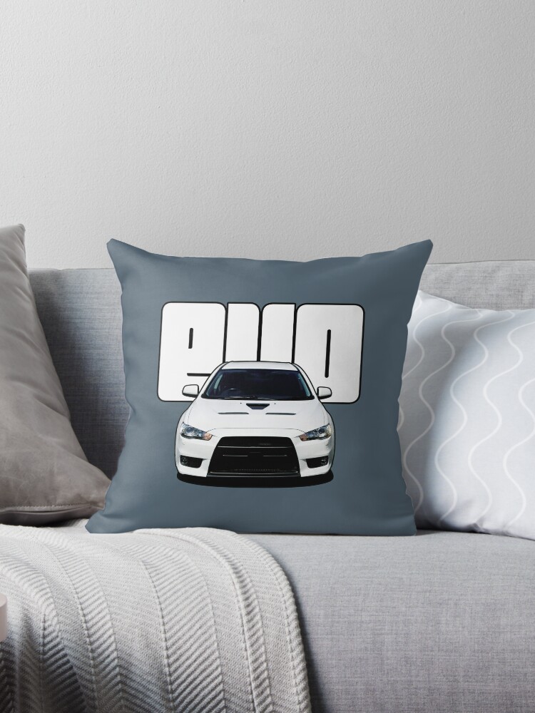 Mitsubishi Lancer Evo design Pillow for Sale by Neil Cooper