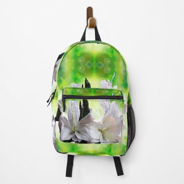Item preview, QUEEN OF THE LILIES ST JOSEPH LILIES, aesthetic botanical design on abstract backgroud, inspired by nature designed and sold by Adri Barnard.