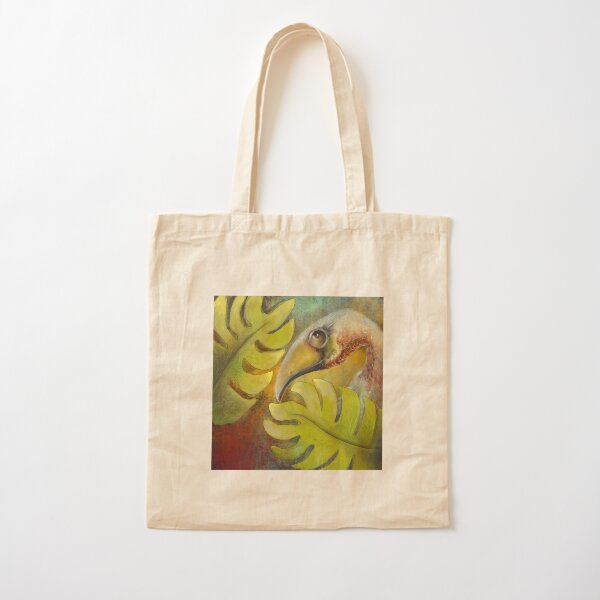 Tropical bird Cotton Tote Bag