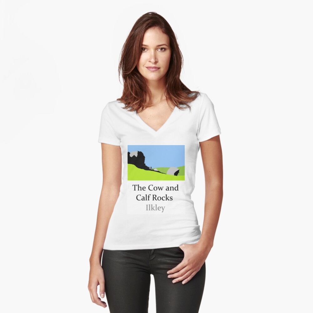 Item preview, Fitted V-Neck T-Shirt designed and sold by SteveNYorks.