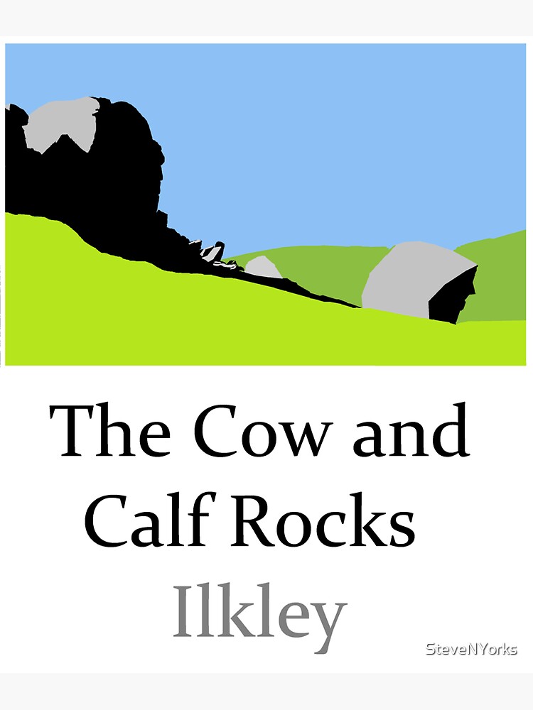 Thumbnail 3 of 3, Sticker, The Cow and Calf Rocks designed and sold by SteveNYorks.