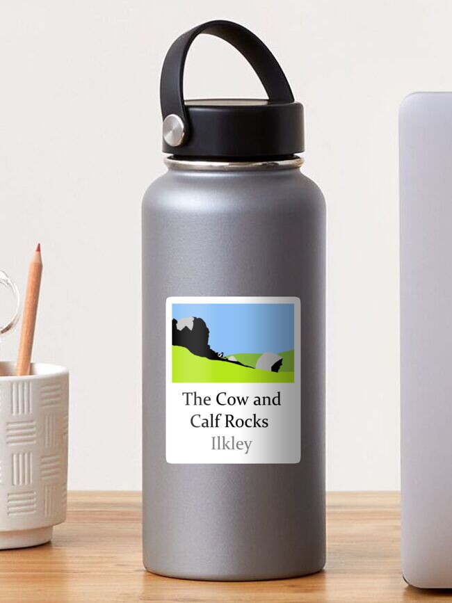 Thumbnail 1 of 3, Sticker, The Cow and Calf Rocks designed and sold by SteveNYorks.