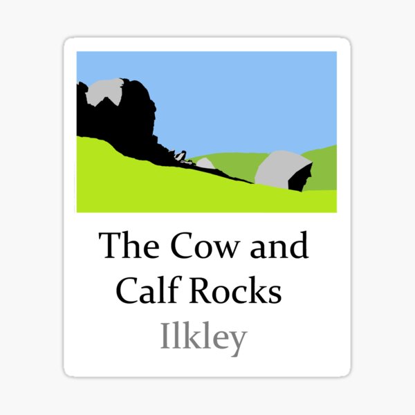 The Cow and Calf Rocks Sticker