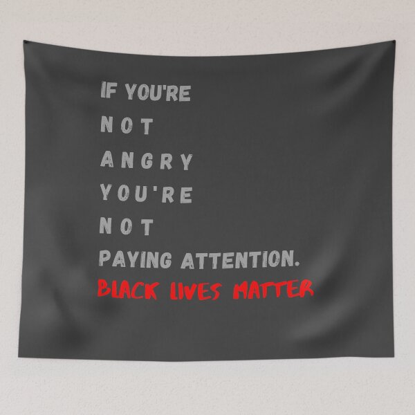 Item preview, If You're NOT Angry You're Not Paying Attention Shirt | Black Lives Matter Shirt Raised Fist | Equality Shirt Racial Equality designed and sold by LUKAshopApparel.