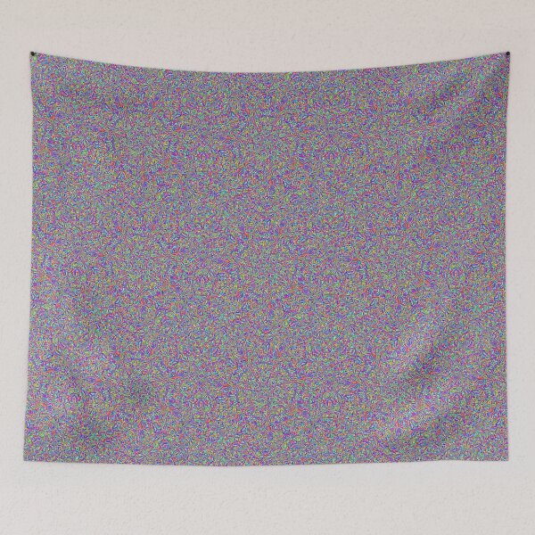 Item preview, Rainbow Static Psychedelic Pattern designed and sold by RiaBubble.