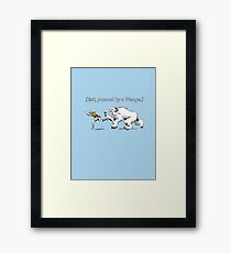 William Shakespeare's Star Wars: Exit, pursued by Wampa Framed Print