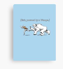 William Shakespeare's Star Wars: Exit, pursued by Wampa Canvas Print