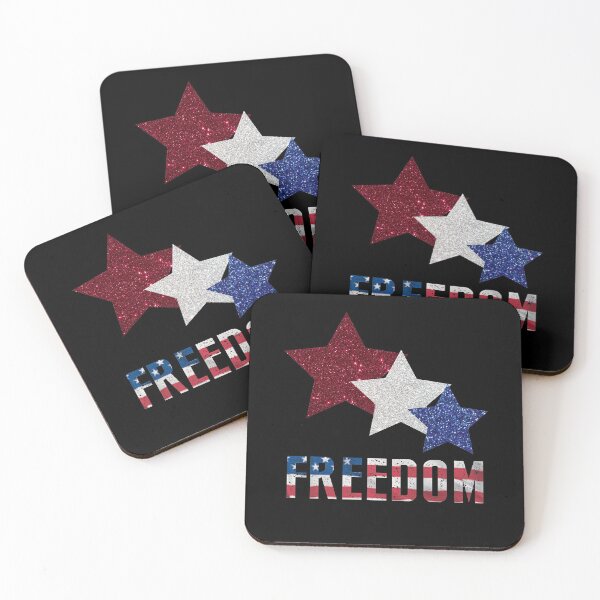Item preview, 4th of July Freedom Patriotic shirt - USA flag star Independence day T-Shirt designed and sold by Trendy Valley .