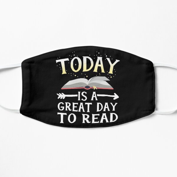Today Great Day To Read Librarian Book Club Teacher Kids Flat Mask